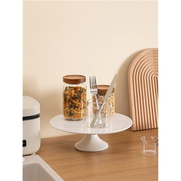 12-Inch Porcelain Round Cake Stand, Cake Plate, Dessert Stand, Cake Stand - Picture 5 of 7